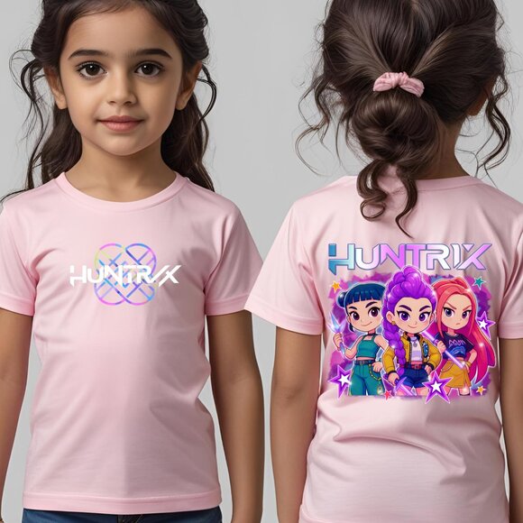Huntrix K-pop Demon Hunters Graphic T-Shirt for kids - Picture 2 of 7